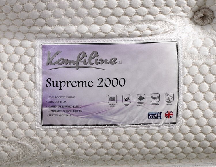 Supreme 2000 Pocket with memory topper