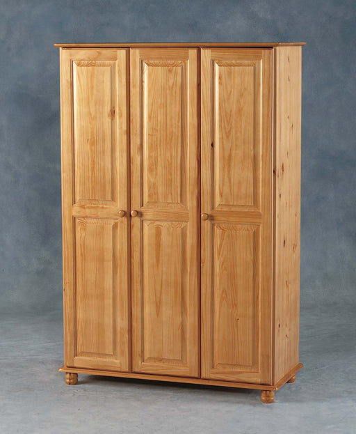 Pine 3 Door Wardrobe