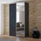 120cm California Sliding Door Wardrobe (available in white, grey or black)