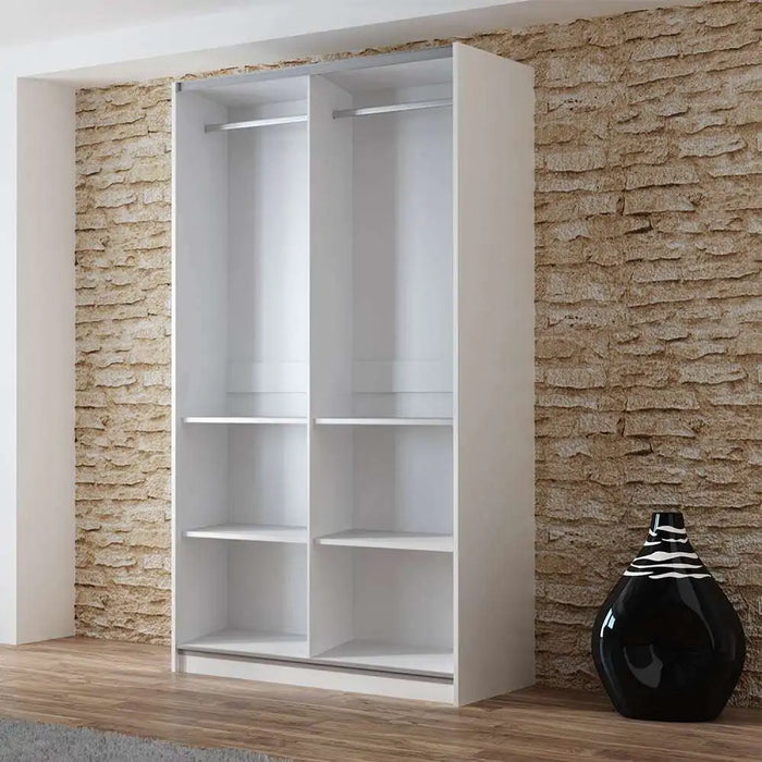 120cm California Sliding Door Wardrobe (available in white, grey or black)